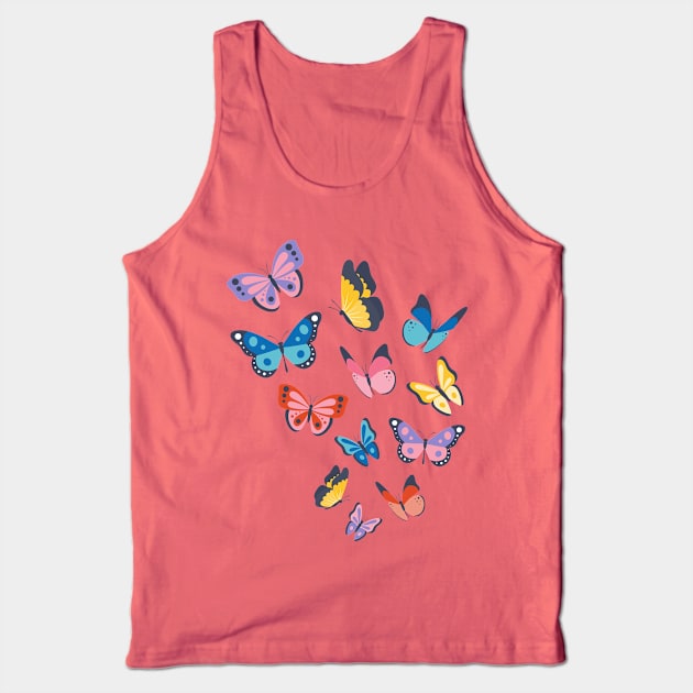 Butterflies Tank Top by Mako Design 